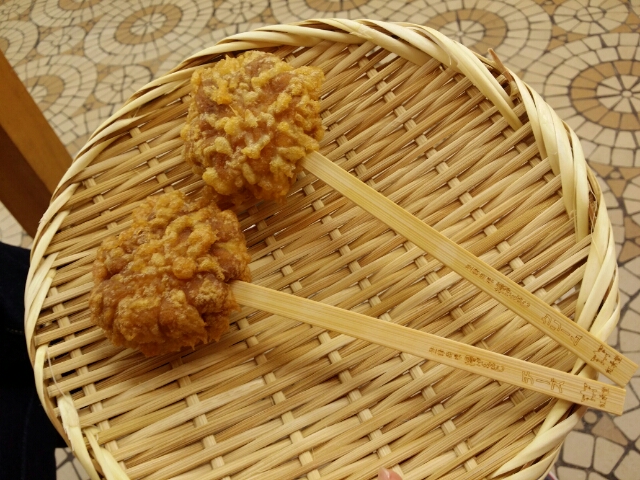 揚げもみじ at 紅葉堂